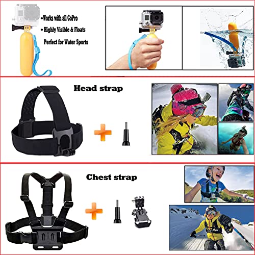 Universal Action Camera Accessories Kit for GoPro & More
