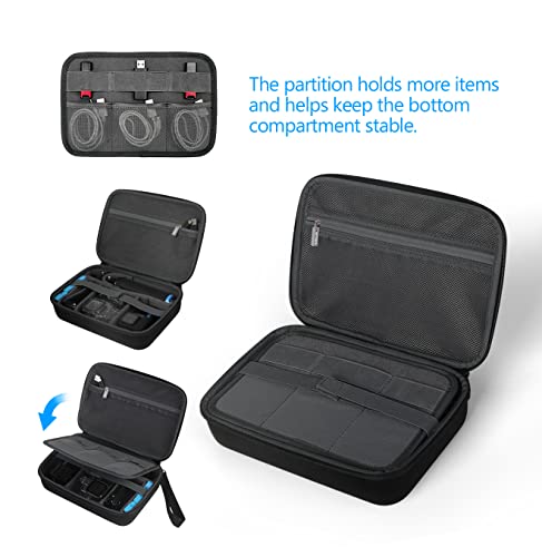 JSVER GoPro Action Camera Carrying Case (Black)