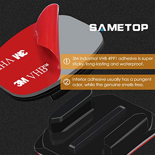 Sametop 3M Adhesive Mounts for GoPro Cameras