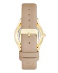 Nine West Women's Gold and Tan Strap Watch