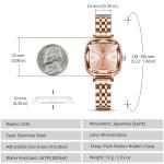 NIBOSI Rose Gold Minimalist Women's Watch