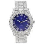 Charles Raymond Men's Royal Blue Diamond Watch