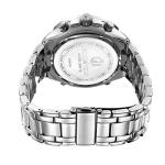 GOLDEN HOUR Men's Waterproof Sport Watch (Silver Black)