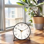 Tinload 4.5" Retro Silent Alarm Desk Clock