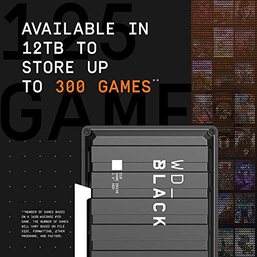 WD_BLACK D10 Game Drive for Xbox - 12TB