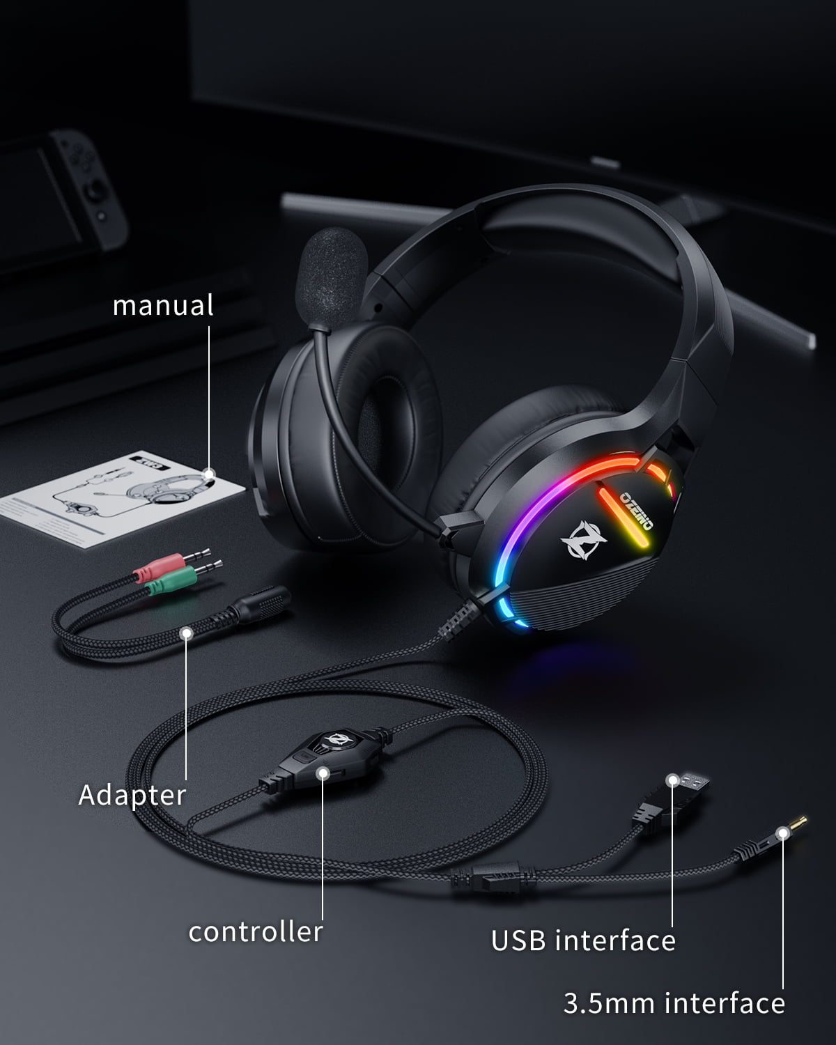 Ozeino Gaming Headset for Xbox Series X|S