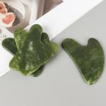 Heart-Shaped Jade Gua Sha Massager for Skincare