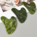 Heart-Shaped Jade Gua Sha Massager for Skincare