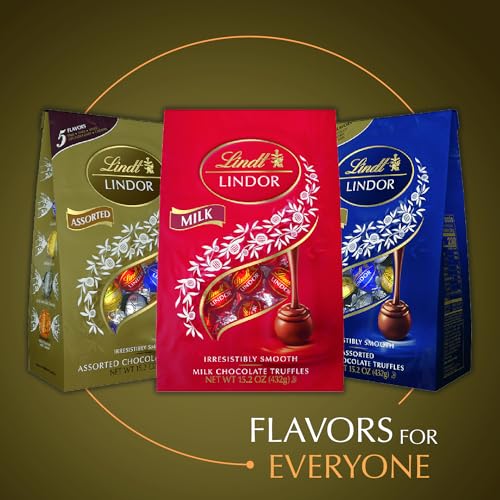 Lindt LINDOR Assorted Chocolate Truffles 15.2 oz