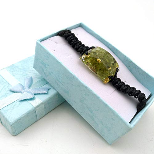 Peridot Orgonite Bracelet for Wealth and Love