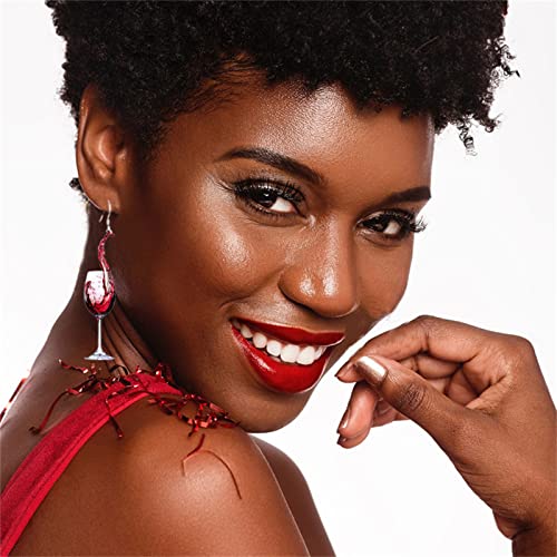 Funny Red Wine Glass Earrings for Women