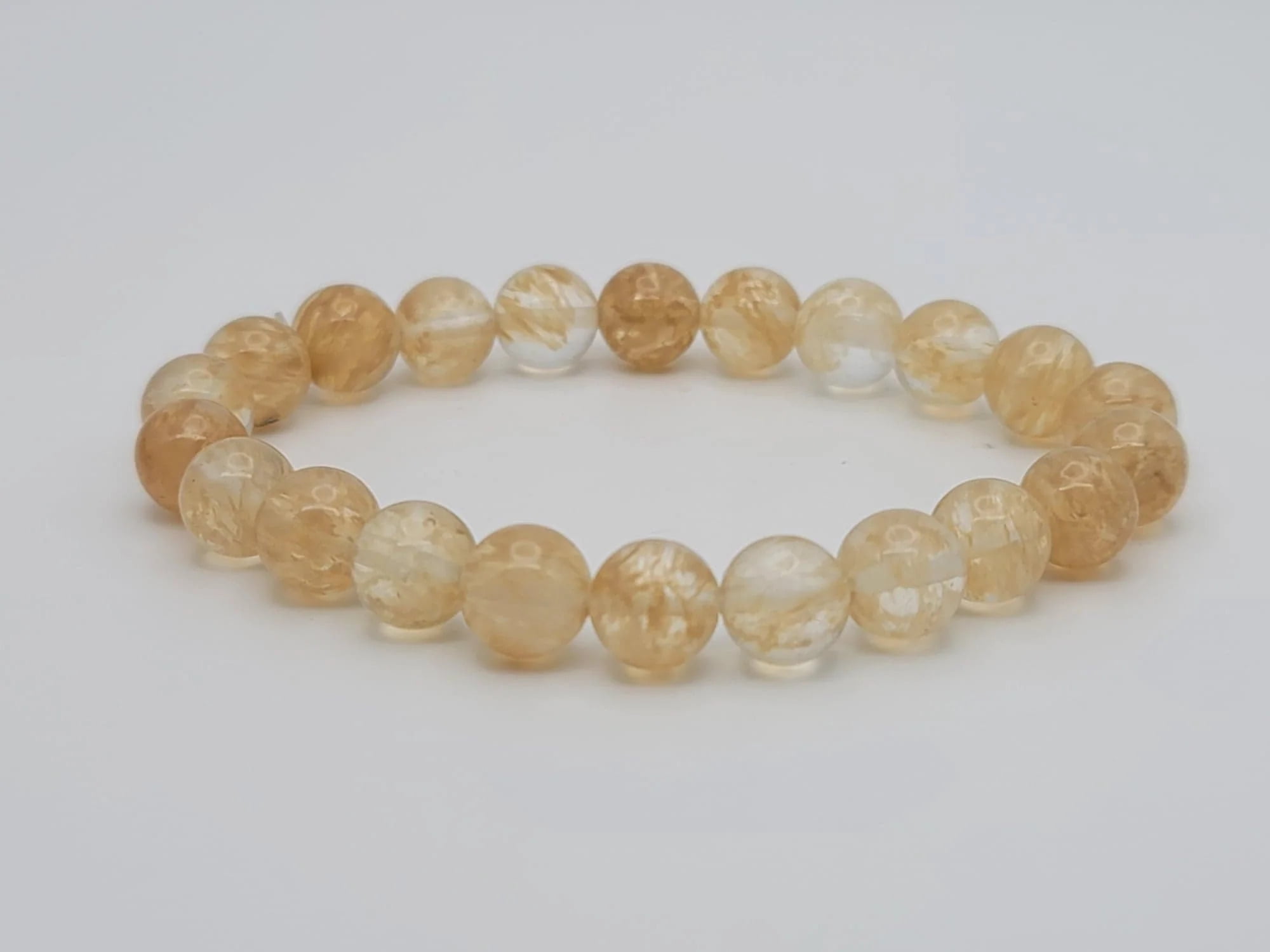 Natural Citrine Solar Plexus Chakra Meditation Bracelet