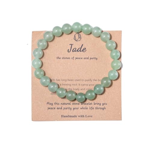 Jade Gemstone Yoga Bracelet for Stress Relief