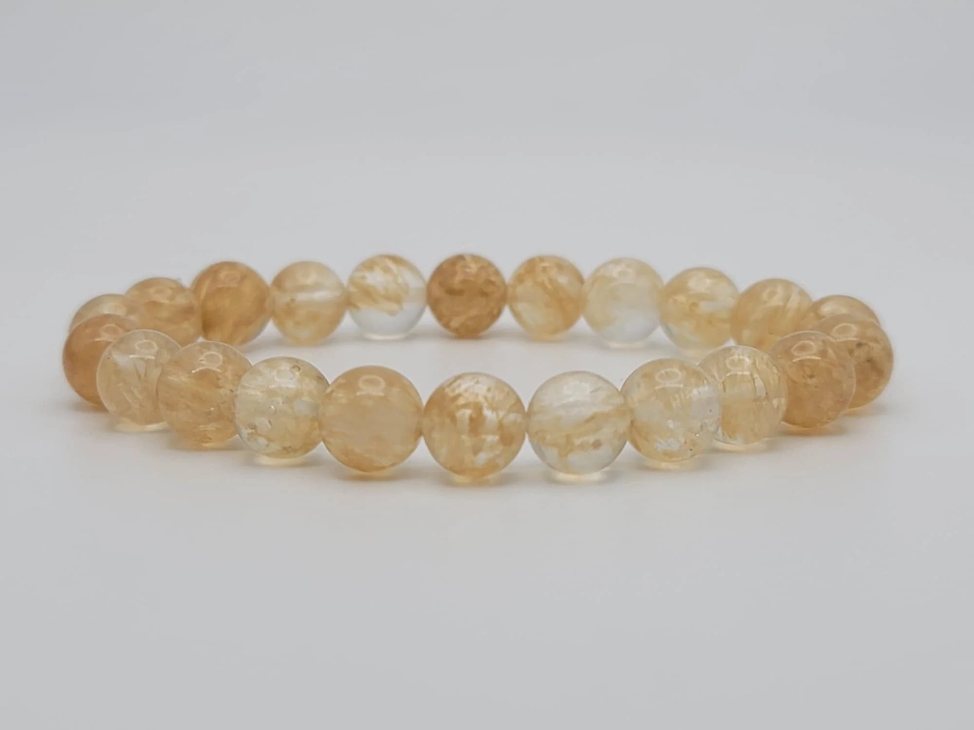 Natural Citrine Solar Plexus Chakra Meditation Bracelet