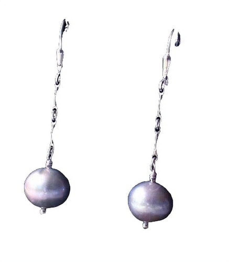 Moonshine Pearl and Sterling Silver Earrings