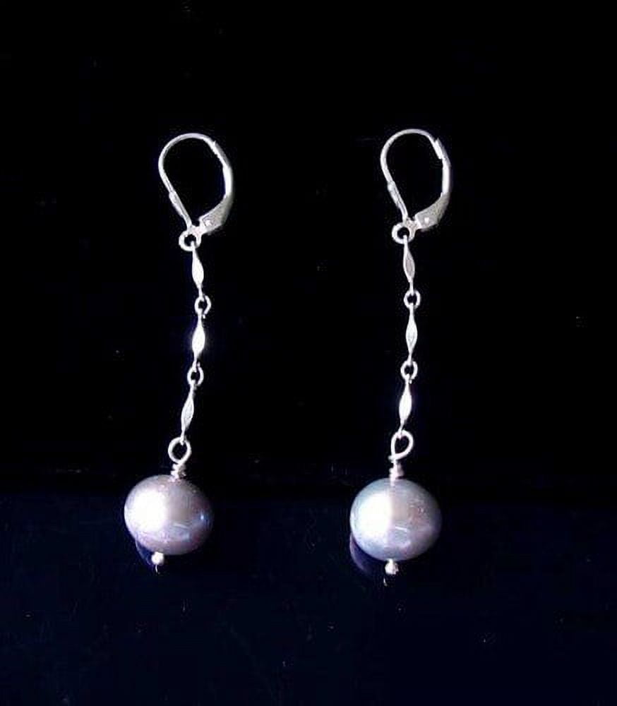 Moonshine Pearl and Sterling Silver Earrings