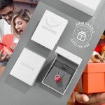 Infinity Love Heart Birthstone Crystal Necklace