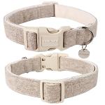 DOGWONG Natural Hemp and Cotton Dog Collar