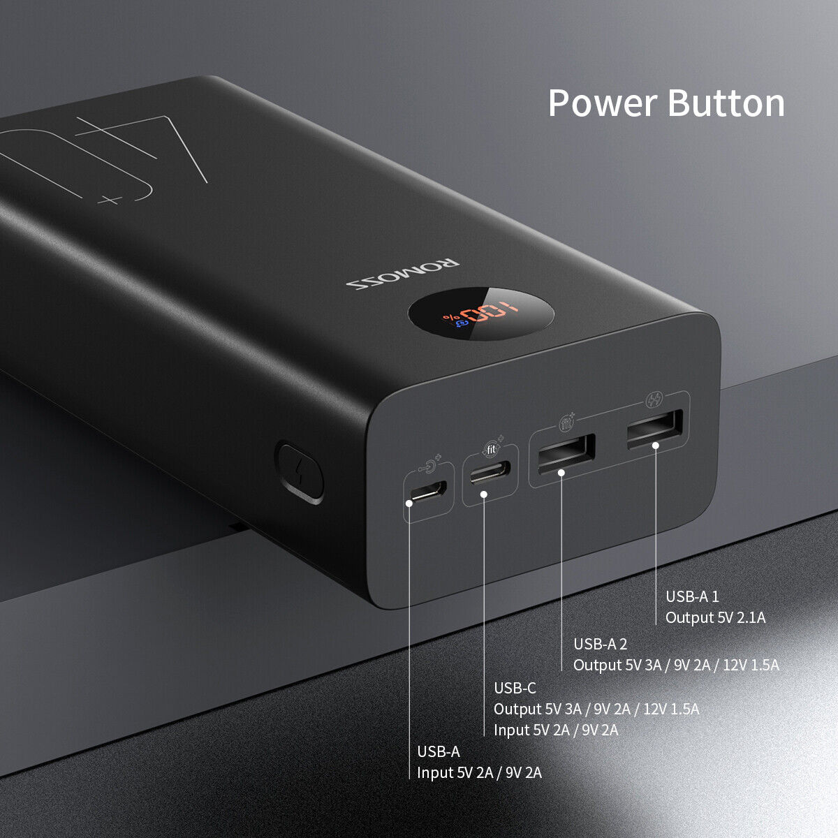 ROMOSS 40000mAh Fast Charge Power Bank
