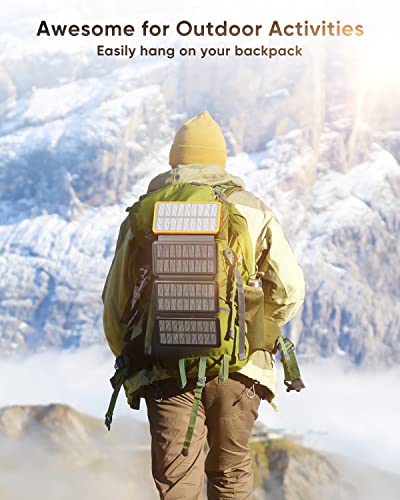 Hiluckey 25000mAh Solar Charger with Dual USB Ports