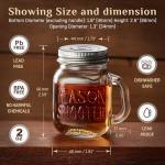 Hayley Cherie Mason Jar Shot Glasses Set of 8