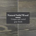 Vintage Gray Wood Beer Flight Sampler Tray Set