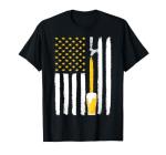 American Flag Craft Beer T-Shirt for July 4th