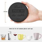 Set of 6 Fun Leather Coasters