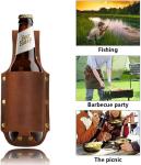 Leather Beer Holster Belt - Perfect for Outdoors