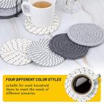 8-Piece Absorbent Coaster Set in 4 Colors