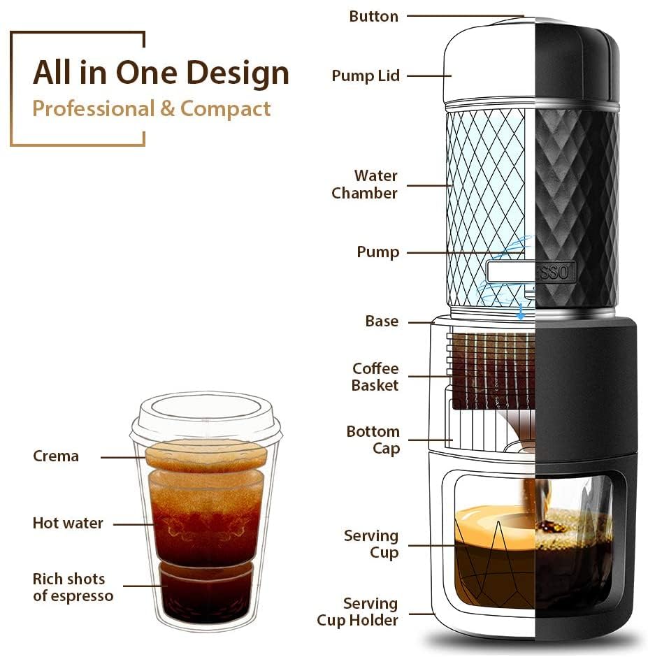 Staresso All-in-One Espresso, Cappuccino & Cold Brew Machine