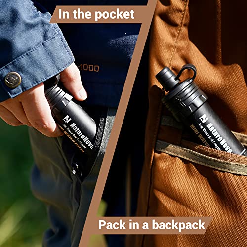NatureNova Mini Water Filter for Survival Situations