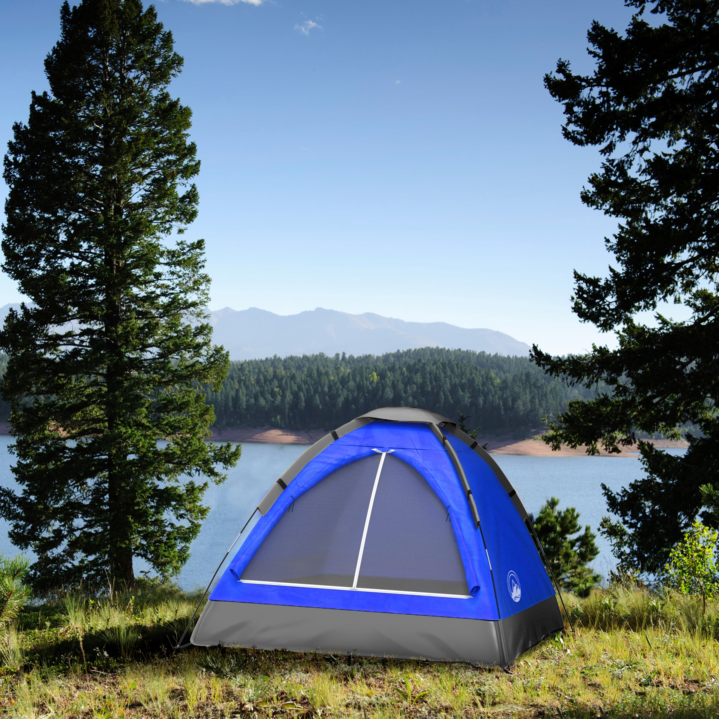 2-Person Lightweight Camping Tent with Rain Fly