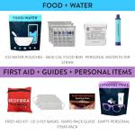 Emergency Preparedness Kit for 2 People, 3 Days