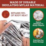 Compact Emergency Mylar Sleeping Bags for Two