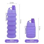 Collapsible Silicone Water Bottles - Two Pack
