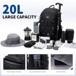 Water Resistant 20L Hiking Backpack with Hydration