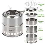 Ohuhu Portable Wood Burning Camping Stove