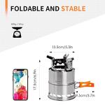 CANWAY Mini Wood Burning Camping Stove for Outdoors