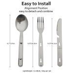4-in-1 Portable Camping Cutlery Set for 4