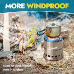 CANWAY Mini Wood Burning Camping Stove for Outdoors