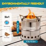 CANWAY Mini Wood Burning Camping Stove for Outdoors
