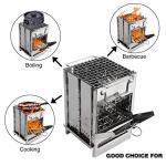 Portable Wood Burning Folding Camp Stove for Outdoor