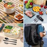 Portable 4-Piece Stainless Steel Cutlery Set