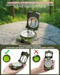 Sportneer Lightweight Glow-in-the-Dark Orienteering Compass