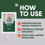 Off! Deep Woods Insect Repellent Wipes - 12 Pack