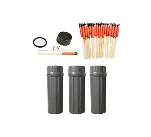 Windproof Storm Matches with Waterproof Case