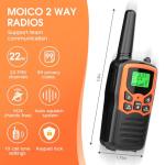 MOICO Long Range Walkie Talkies for Outdoors