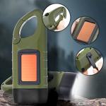 Simpeak Hand Crank Solar Flashlight - 2 Pack