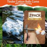 Magnesium Fire Starter Set with Waterproof Tinder